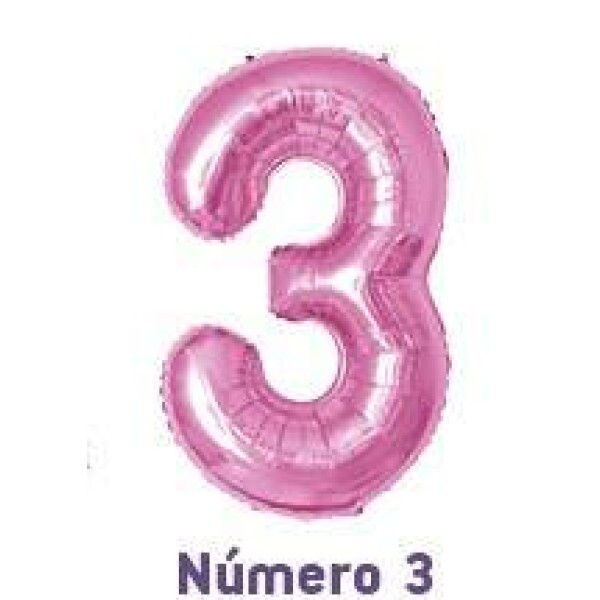 Balo Metalizado Pink - Nmero 3 16\' 40cm