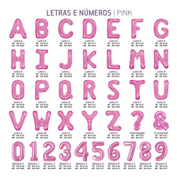 Balo Metalizado Pink - Nmero 3 16\' 40cm