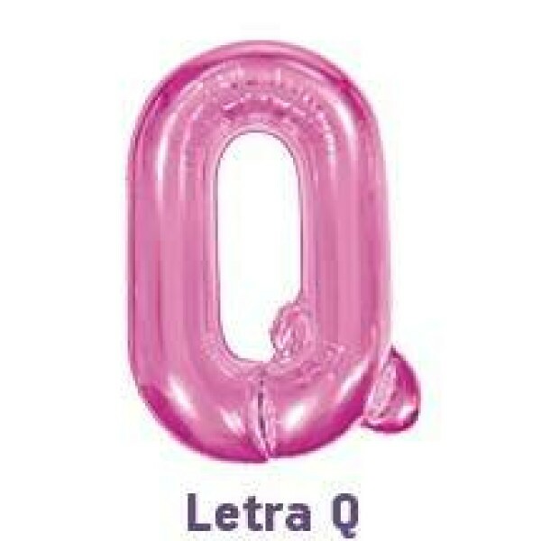 Balo Metalizado Pink - Letra Q 16\' 40cm