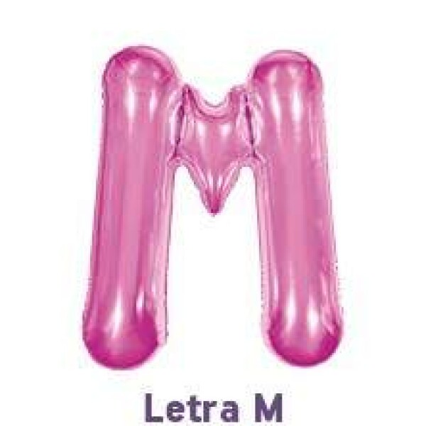 Bal�o Metalizado Pink - Letra M 16\' 40cm