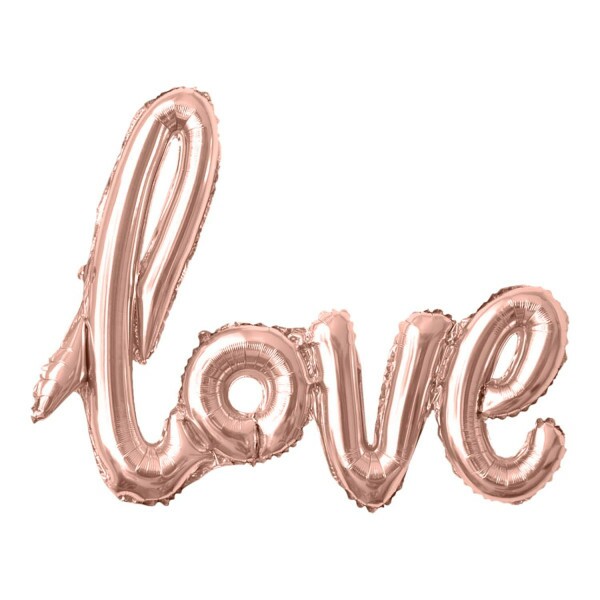 Balo Metalizado Love Ros - 42\' 108x65cm