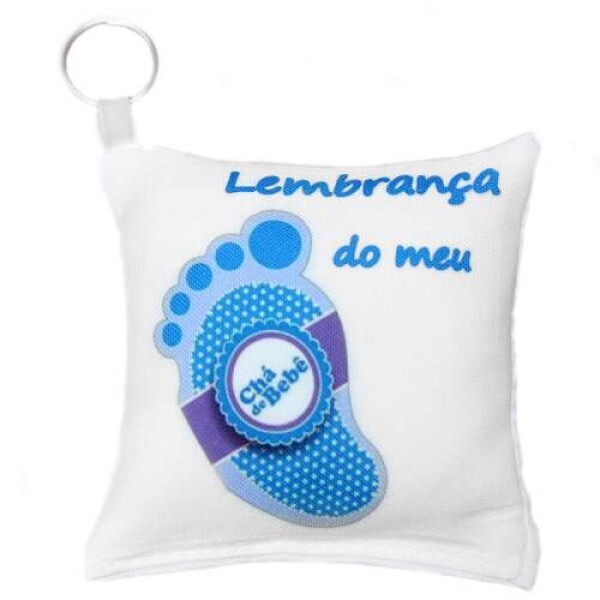 Almochaveiro Chá de Bebê Azul Pezinho (pç)