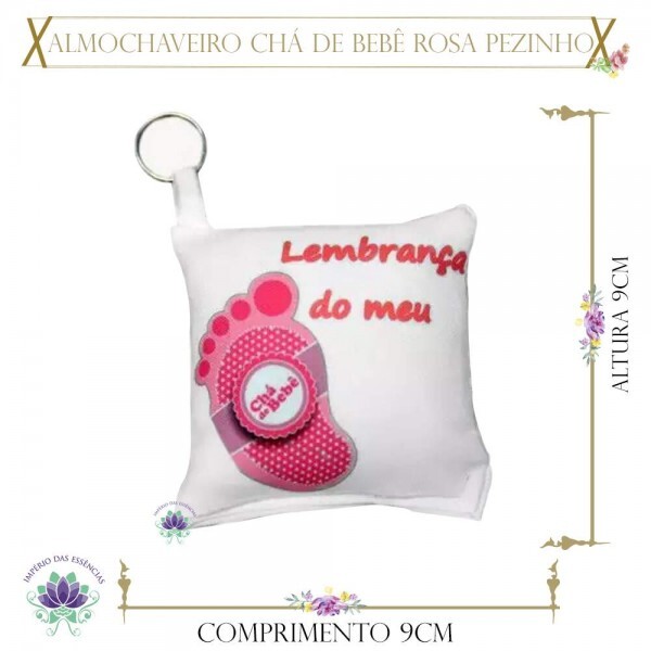 Almochaveiro Chá de Bebê Rosa Pezinho (pç)