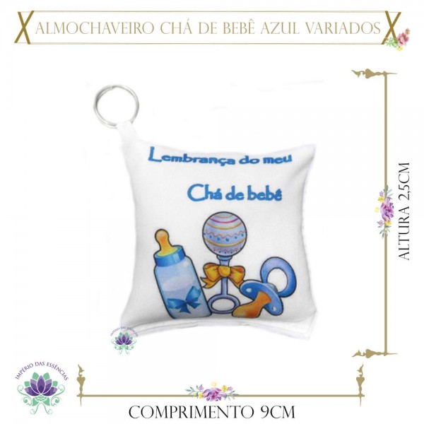 Almochaveiro Chá de Bebê Azul Variados (pç)