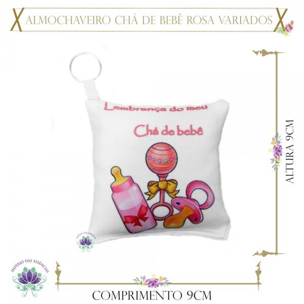 Almochaveiro Chá de Bebê Rosa Variados (pç)