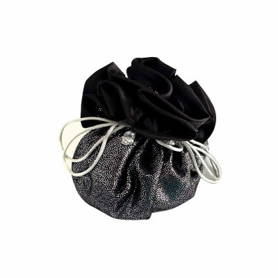 Porta Joias De Viagem Glitter Cinza e Preto (4675)