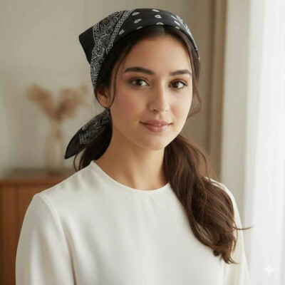 Bandana Cashmere Preta ( 5056)