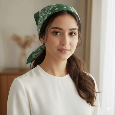 Bandana Cashmerer Verde ( 5057)