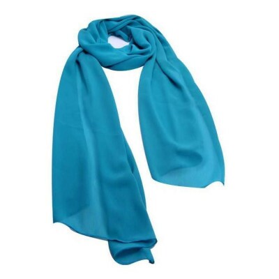 Echarpe Azul Turquesa de Satin (6198)