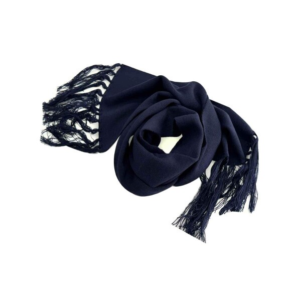 Cachecol Liso Azul Marinho de L (6433)