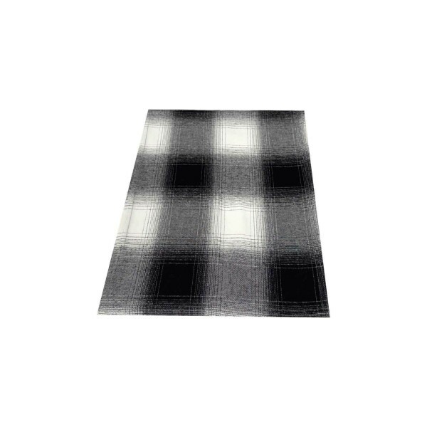 Cachecol Quadriculado Preto e Branco (6626)