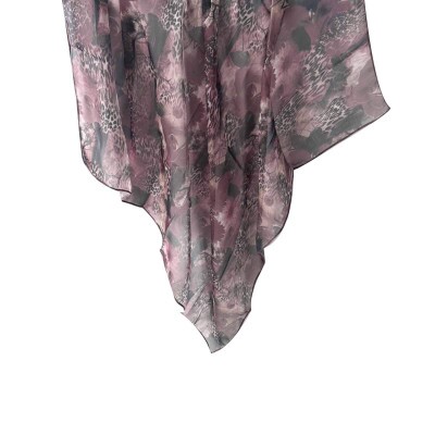 Len�o Animal Print Marrom de Satin (6336)