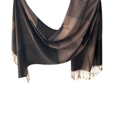 Pashmina Quadrados Marrom (6071)