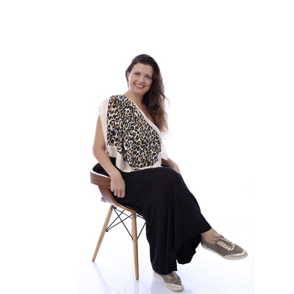 Len�o On�a Dourada Toque de Seda (6915)