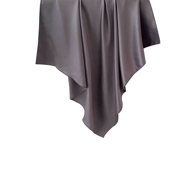 Len�o Liso Cinza Fum� Toque de Seda (7114)