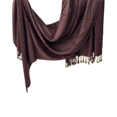 Pashmina Jacquar Marrom Caf (2004)