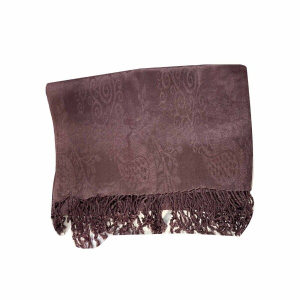 Pashmina Jacquar Marrom Caf (2004)