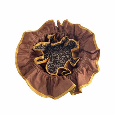 Porta Joias de Viagem On�a Marrom e Dourado (4948)