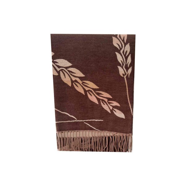 Cachecol Folhagem Marrom (SKU 8957)