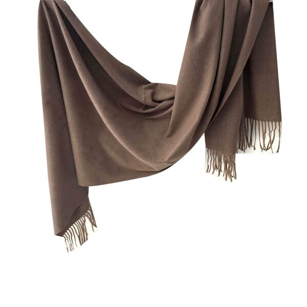 Pashmina Lisa Bege Escura (SKU 8979)
