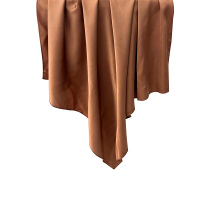 Leno Liso Marrom Mocha Mousse Toque de Seda (SKU 9011)