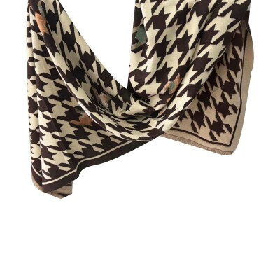 Pashmina Pied de Pule Marrom (SKU 9016)