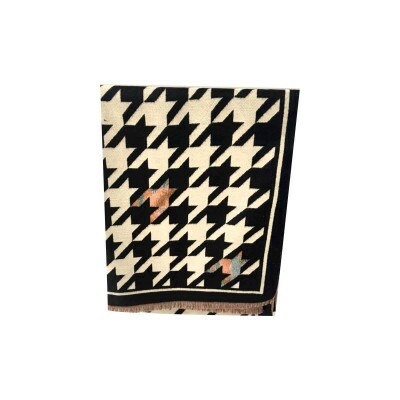 Pashmina Pied de Pule Marrom (SKU 9016)