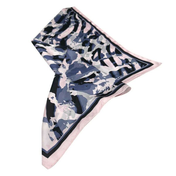 Len�o Leopardo Rosa com Lil�s ( Sku 9027)