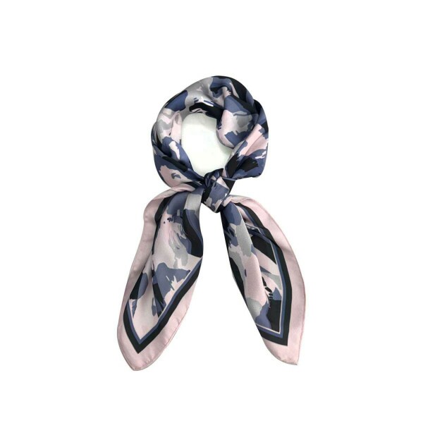 Len�o Leopardo Rosa com Lil�s ( Sku 9027)