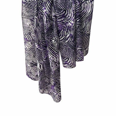 Echarpe Zebrada Lilas Devore (SKU 9031)