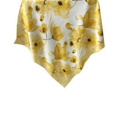 Len�o Floral Amarelo Toque de Seda (SKU 9058)