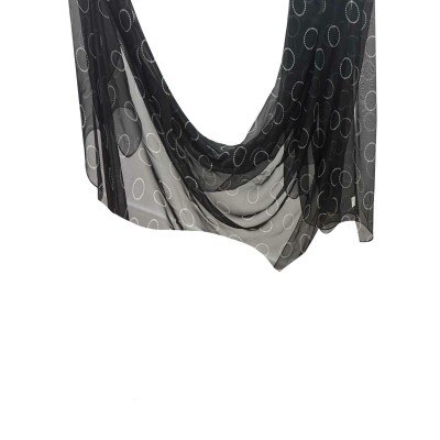 Pareo Circular Preto e Branco (SKU 9064)