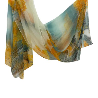 Pareo Folhagem Verde com Amarelo (SKU 9070)