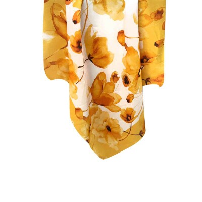 Len�o Floral Laranja Toque de Seda (SKU 9075)
