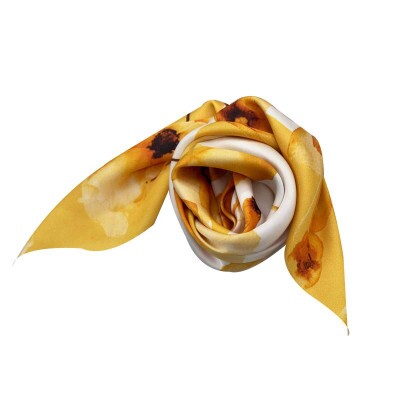 Len�o Floral Laranja Toque de Seda (SKU 9076)