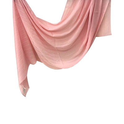 Echarpe Rosa Pastel Com Paetes (SKU 8125)