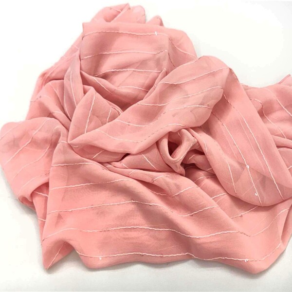 Echarpe Rosa Pastel Com Paetes (SKU 8125)
