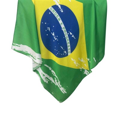 Len�o Brasil Ordem e Progresso Toque de Seda (SKU 9086)