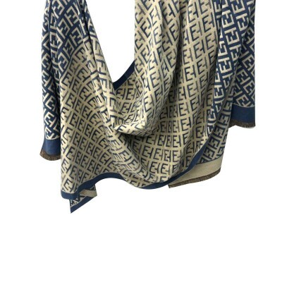 pashmina hieroglifo azul 9137