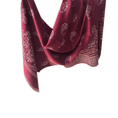 cachecol cash vinho e creme 9120