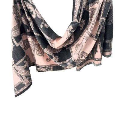pashmina cash rosa e cinza 9102