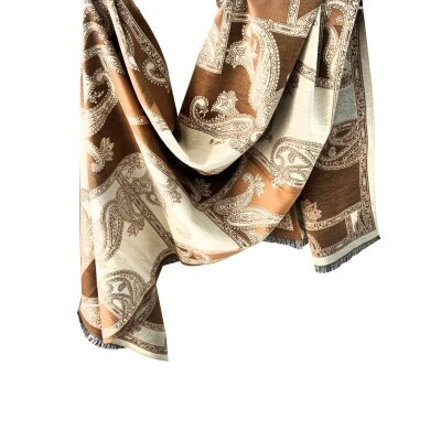 pashmina cash bege e cru 9098