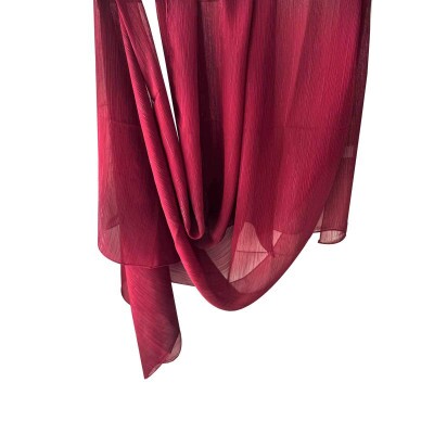 echarpe vinho com fio de lurex 9096
