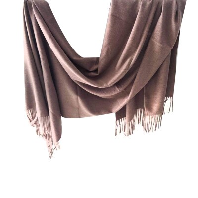 pashmina lisa bege escuro 9115