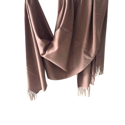 pashmina lisa bege escuro 9115