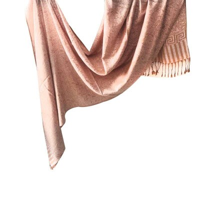 pashmina mini rosas dourada 9146