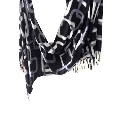 Cachecol Elos Preto 9152