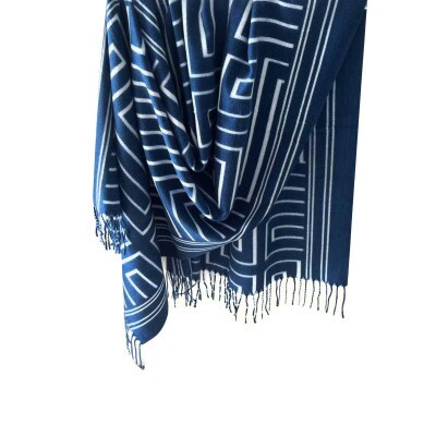 Cachecol Labirinto Azul 9153
