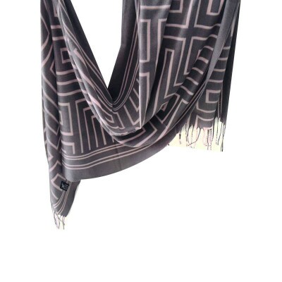 Cachecol labirinto Cinza 9154