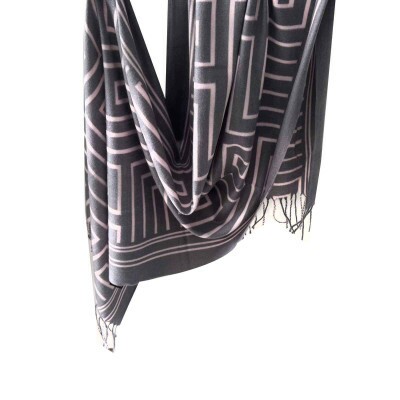 Cachecol labirinto Cinza 9154